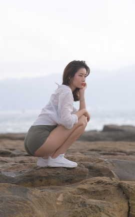 精选街拍作品 NO.0212 三亚旅拍 文文健身热裤 part4_丽丝库