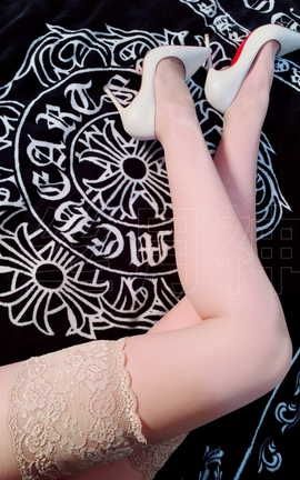 丝月神-2018.02.05肉色筒袜杏色高跟_丽丝库