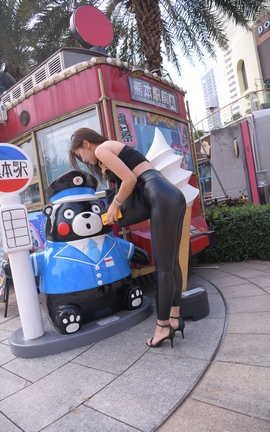 精选街拍作品 NO.0418 魂魂街拍作品 皮裤 热情未改 part3_丽丝库