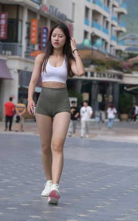 精选街拍作品 NO.1128 一始街拍作品 紧身短裤美女 part3_丽丝库