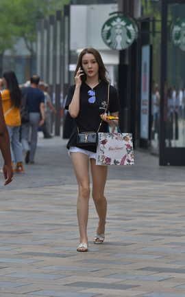 精选街拍作品 NO.0047 超短热裤美女原版图集_丽丝库