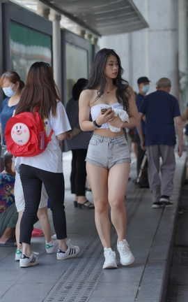 精选街拍作品 NO.1324 凯恩街拍作品 丰腴热裤 part9_丽丝库