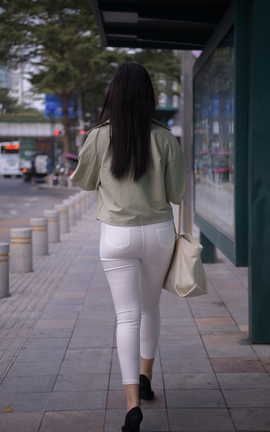 精选街拍作品 NO.0419 魂魂街拍作品 白裤 往事清零 part1_丽丝库