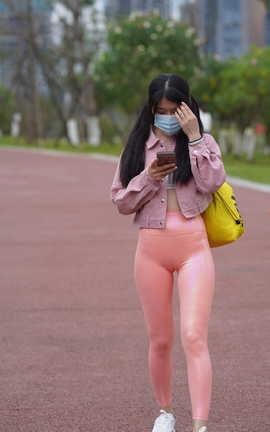 精选街拍作品 NO.0382 加菲mao街拍作品 粉色瑜伽裤女孩 part4_丽丝库