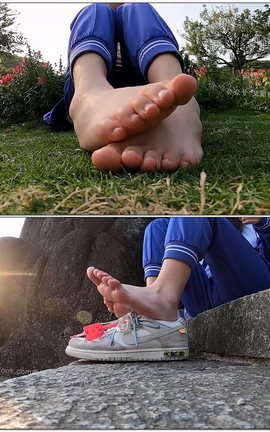 见新摄影 NO.011 梦回学生时代 公园校服棉袜裸足[1920X1080 11分3秒]_丽丝库