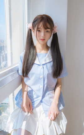 稚乖画册 NO.001 晴空01 白丝双马尾jk_丽丝库