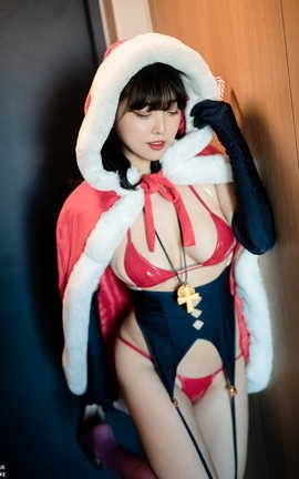 韩国写真BLUECAKE Song Hana XMas Figure_丽丝库