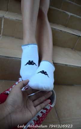 站前女神 恋足美腿棉袜女神级摄影套图 039