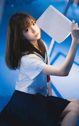 Kitaro_绮太郎 JK十分之七的蓝_丽丝库