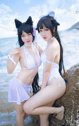 不呆猫-NO.07 ×抖娘 獒犬海边泳装_丽丝库