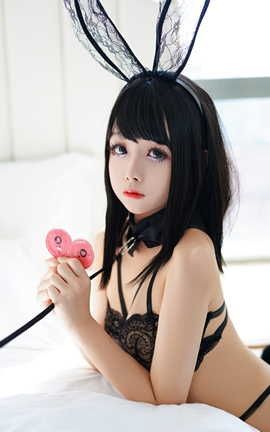 日奈娇-黑色兔兔_丽丝库