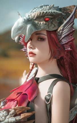 爆机少女喵小吉-怪物猎人 曙光(曙光爵银龙 拟人 (Malzeno))_丽丝库