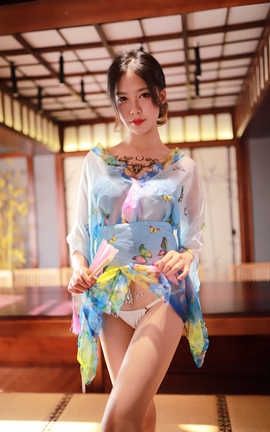 抖娘 利世-NO.019 水蓝和服_丽丝库