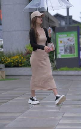 精选街拍作品 NO.1255 一始街拍作品 紧身长裙美女 part4_丽丝库