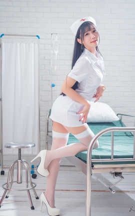 台湾网美 Wangmei 喬喬兒護士風#0294_丽丝库