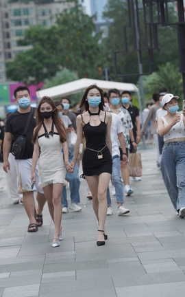 精选街拍作品 NO.1510 两位包臀裙小姐姐 part1_丽丝库