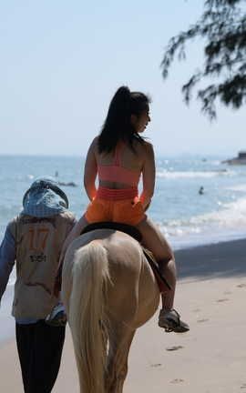 精选街拍作品 NO.0101 苏梅岛旅拍 Autumn 橙色运动 004_丽丝库