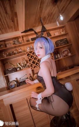 兔玩映画 C42.006 雷姆白裙和兔女郎_丽丝库