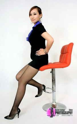 上海炫彩丝袜写真 No.285  ELAN_黑丝OL_01