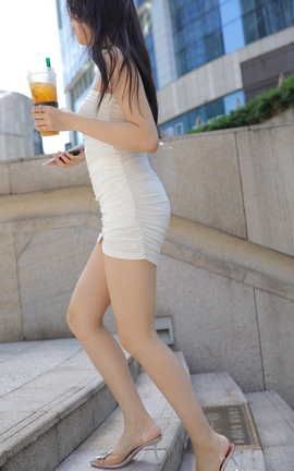 精选街拍作品 NO.0304 玲玲街拍作品 白裙女孩 part4_丽丝库