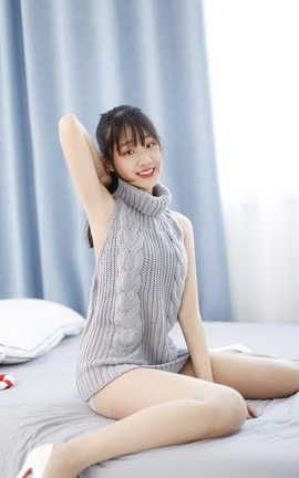 奈丝写真 NO.098 蛋白粉-挂脖毛衣了解一下_丽丝库