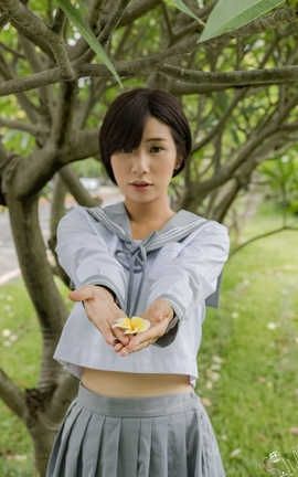 台湾网美 Wangmei 托托_日系制服X钢铁杀手_中兴#0057_丽丝库