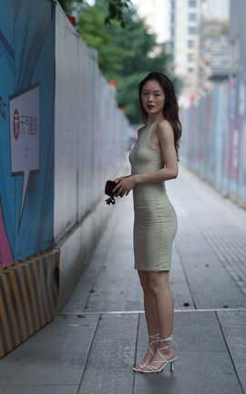 精选街拍作品 NO.1307 kaine模拍作品 亭亭玉立的的修身裙美女 part11_丽丝库