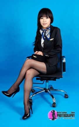 上海炫彩丝袜写真 No.175  YOYU_空姐制服_01