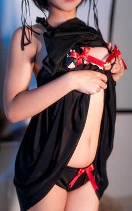 蠢沫沫 蠢沫沫 NO.053 黑睡裙_丽丝库