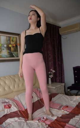 精选街拍作品 NO.0198 粉色瑜伽裤美女 part1_丽丝库