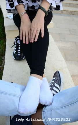 站前女神 恋足美腿棉袜女神级摄影套图 063