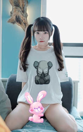 可可小白兔 捕獲一隻沒穿褲褲 小白兔_丽丝库