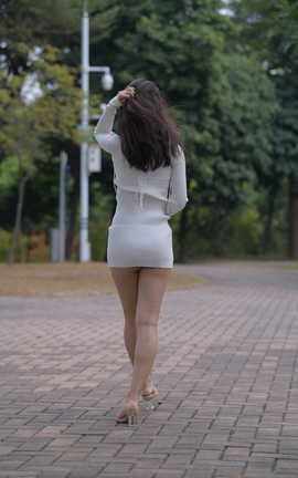 精选街拍作品 NO.0420 红石摄影作品 白裙女孩 part3_丽丝库