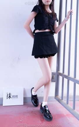 袜啵啵BoBoSocks NO.030 稚予- 皮鞋短白棉袜肉丝_丽丝库