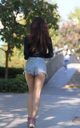 精选街拍作品 NO.0406 红石街拍摄影作品 热裤女孩 part10_丽丝库