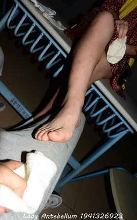 站前女神 恋足美腿棉袜女神级摄影套图 068