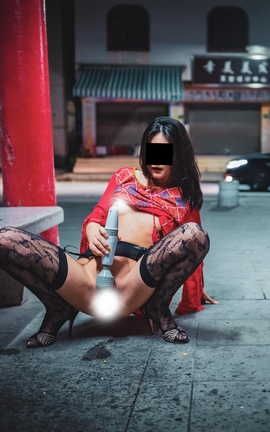 露出大神fullfive 街邊涼亭_丽丝库