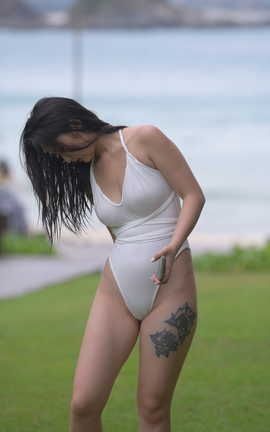 精选街拍作品 NO.0328 红石 南一 白色的微笑 part1_丽丝库