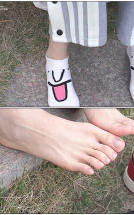 袜啵啵BoBoSocks NO.023 稚予-AJ白色短棉袜裸足[1920X1080][]_丽丝库