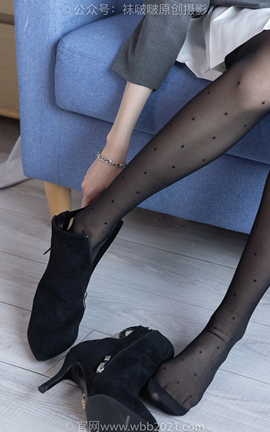 袜啵啵BoBoSocks NO.352 稚予-短靴、波点黑丝_丽丝库