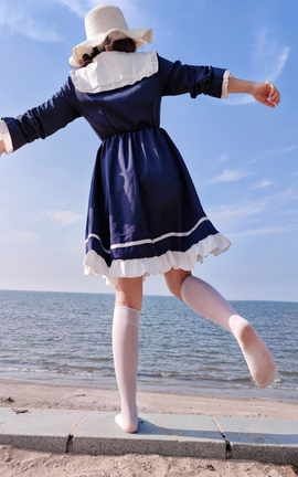 地瓜美足摄影-海边_丽丝库