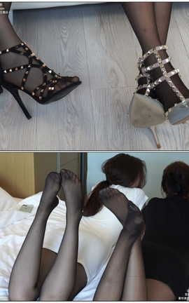 袜啵啵BoBoSocks NO.138 果果橘橘-华伦天奴高跟鞋黑丝[1920X1080][]_丽丝库