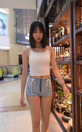 精选街拍作品 NO.0192 浅浅 超短牛仔短裤 part3_丽丝库