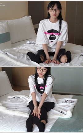 袜啵啵BoBoSocks NO.055 稚予-斯凯奇运动鞋白棉袜黑棉袜[1920X1080][]_丽丝库