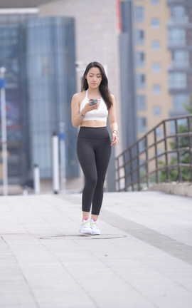 精选街拍作品 NO.0193 黑色瑜伽裤美女1 part2_丽丝库