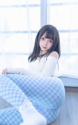 神楽板真冬-蓝白格_丽丝库