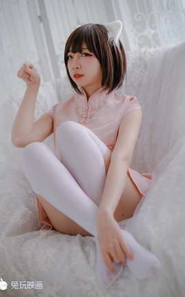 兔玩映画 C05.002 粉旗袍和黑三本_丽丝库