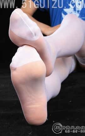 王朝贵足 No.018 安安白色吊带袜蕾丝薄丝凉高系列