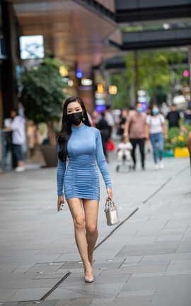 精选街拍作品 NO.0374 韵味的包臀裙美少妇 part1_丽丝库