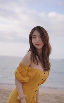 黑川-私房写真 黄色连衣裙_丽丝库